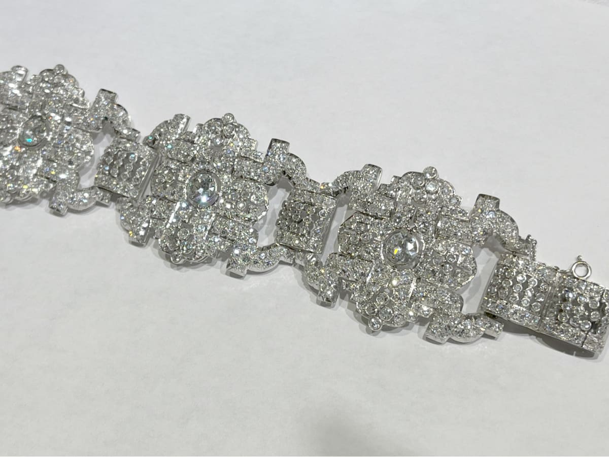Platinum Diamond Bracelet, second view