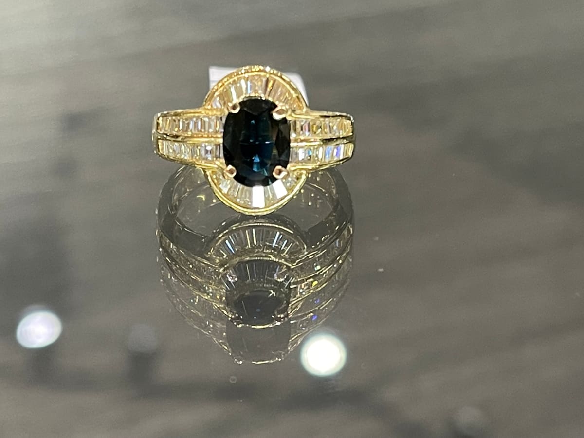 Sapphire & Diamond Ring