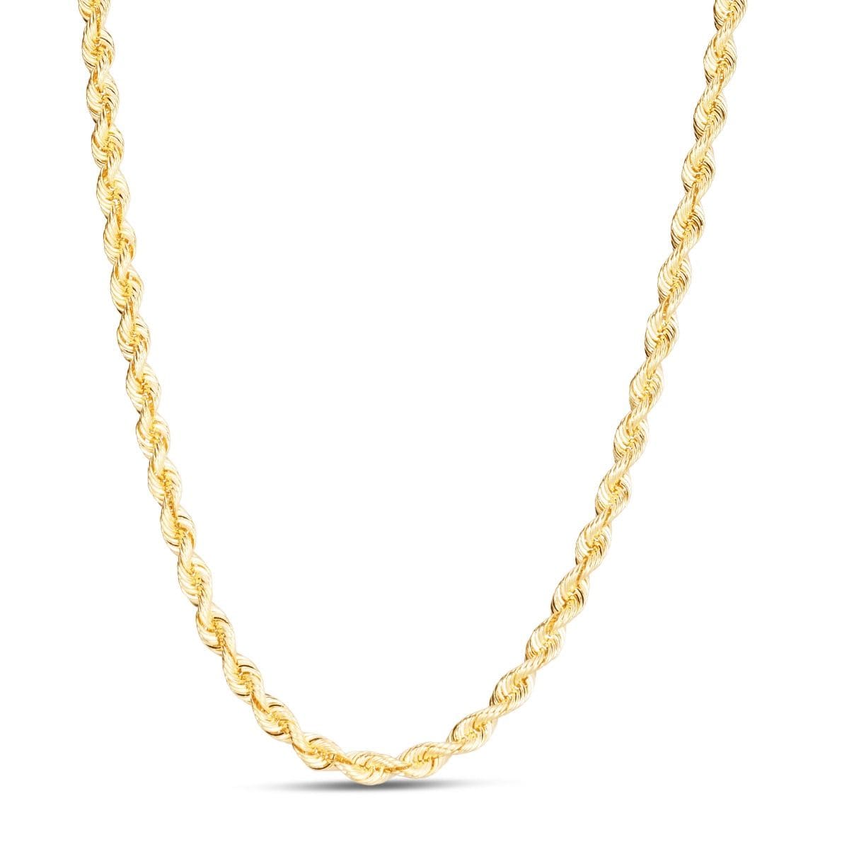 14K Gold 4.3mm Silk Rope Chain