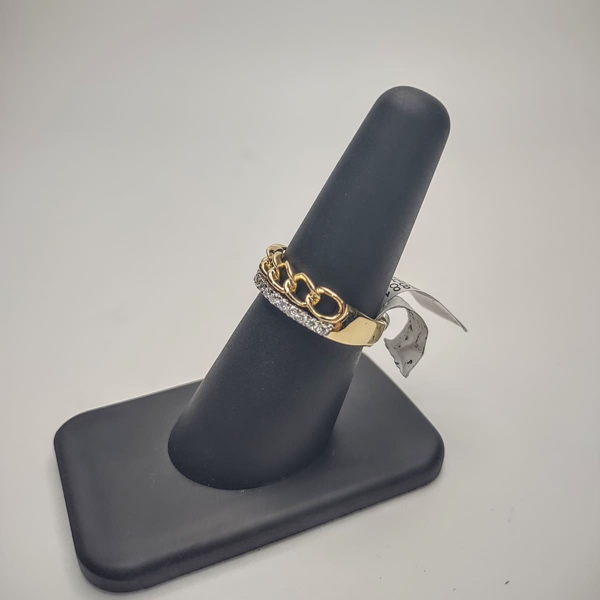 Cuban Diamond Wedding band, wedding band, second view