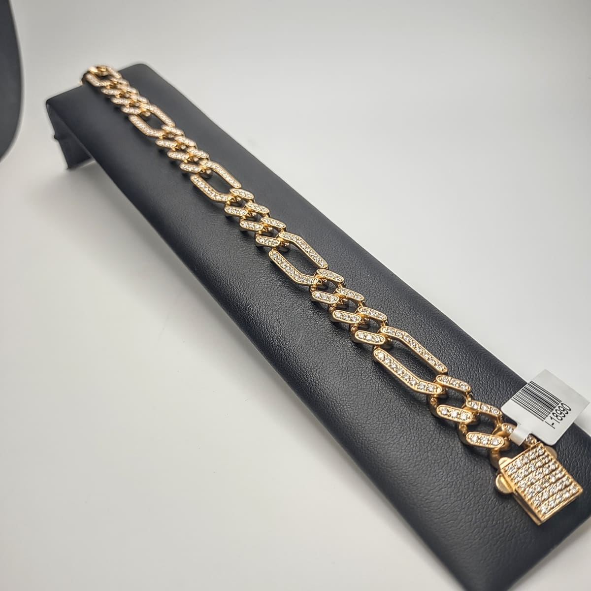 Diamond Figaro Link Bracelet