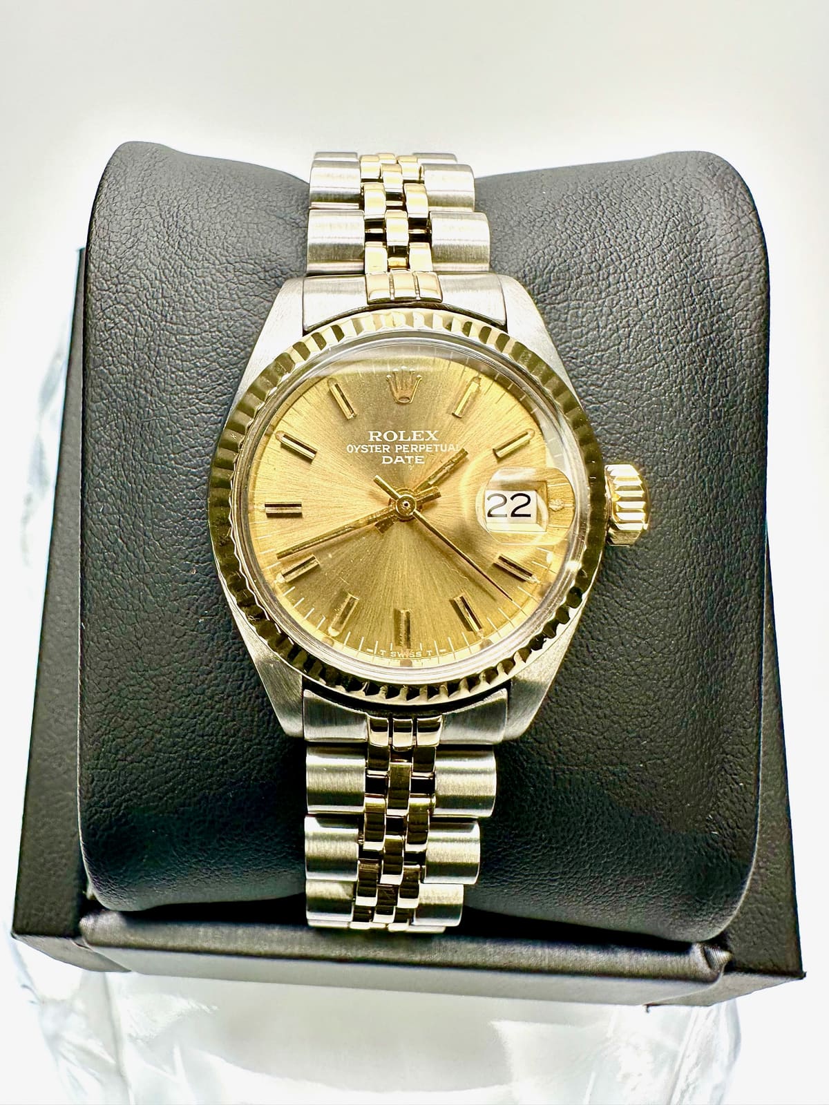 1974 Two-Tone Rolex Datejust 6917 26MM Champagne Dial, luxury watch