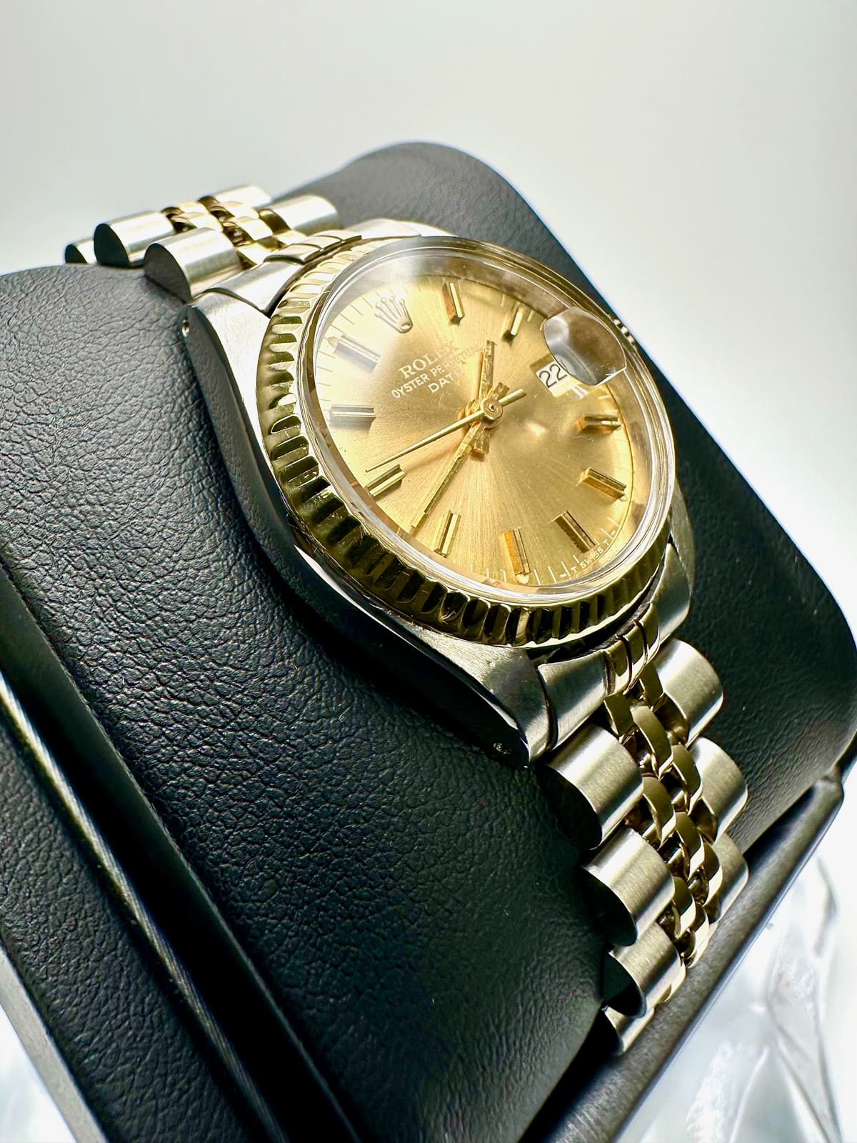 1974 Two-Tone Rolex Datejust 6917 26MM Champagne Dial, luxury watch, second view