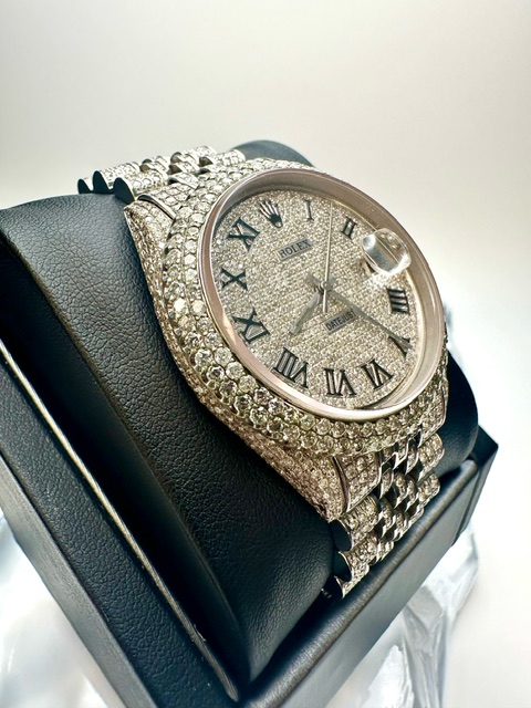 Stainless Buss Down Rolex Date Just 36mm, luxury watch, second view